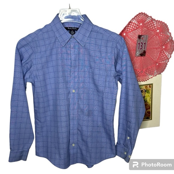 Brooks Brothers Boys NonIron Supima Cotton Broad Plaid Button Down Shirt Size 12 - Picture 2 of 10